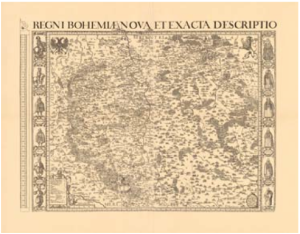 Aretinova mapa Čech