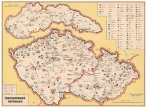 Hospodářská mapa Československa