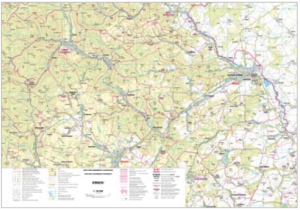 Mapa obcí s rozšířenou působností v měřítku 1 : 50 000
